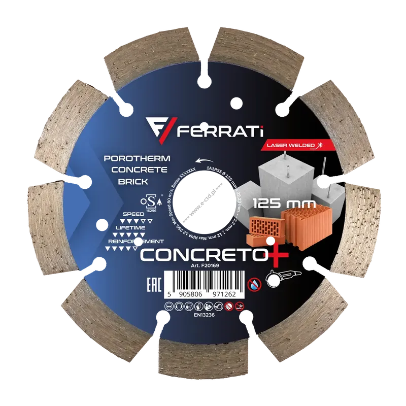 FERRATI F20169 1A1RSS CONCRETO+ 125mm UN