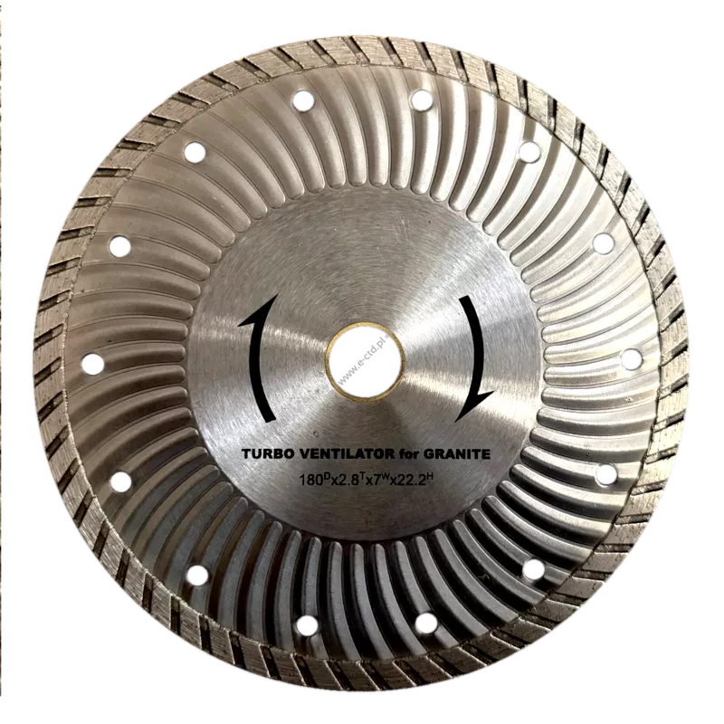 Tarcza diamentowa do cięcia granitu na sucho 180mm