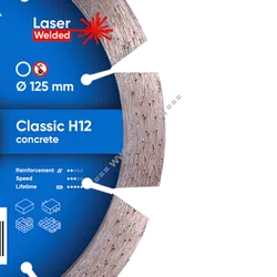 DI-STAR 1A1RSS CLASSIC H12 beton 125mm - 2