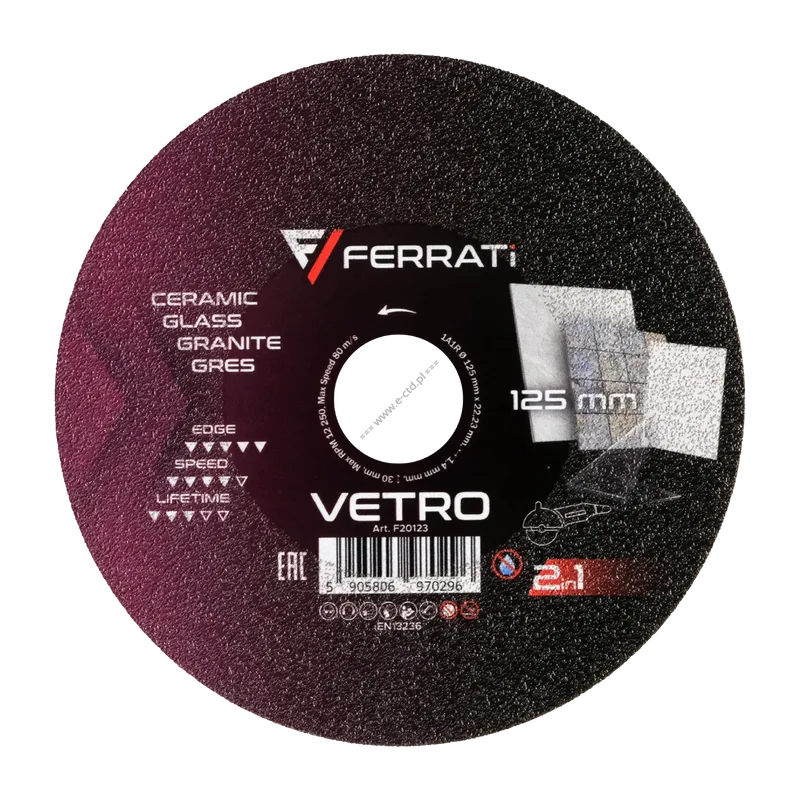 FERRATI F20123 UC3-F VETRO 125mm CC