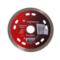 FERRATI F20200 1A1R PURO 125mm CC precyzyjna tarcza diamentowa do ceramiki i gresu