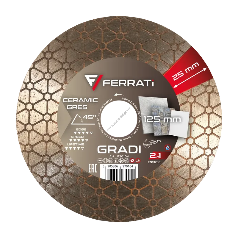 FERRATI F20104 1A1R GRADI 125mm AC