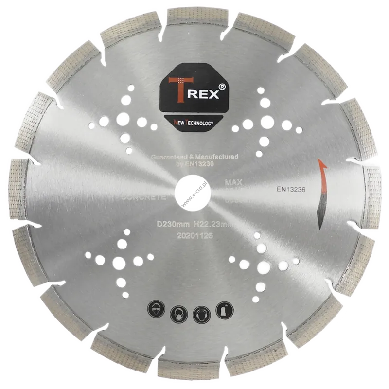 TREX FC diamentowy dysk do betonu zbrojonego 230mm