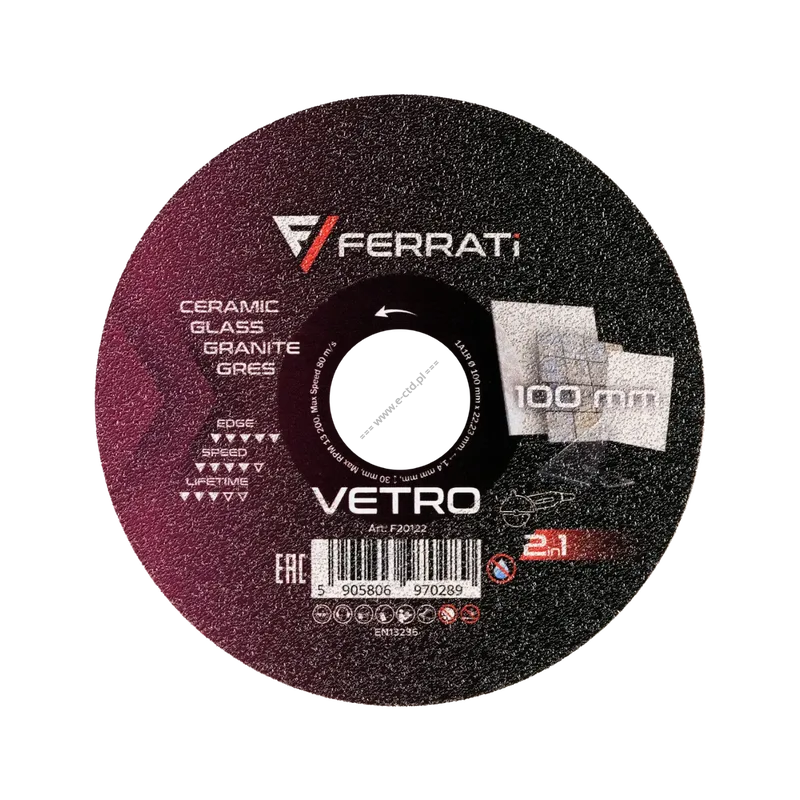 FERRATI F20122 UC3-F VETRO 100mm CC