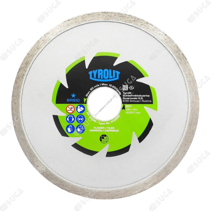 TYROLIT 1A1R DCT BASIC ceramica 125mm