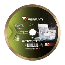 FERRATI F20117 1A1R PERFETTO 230mm bardzo precyzyjna tarcza do ceramiki gresu kamienia dektonu