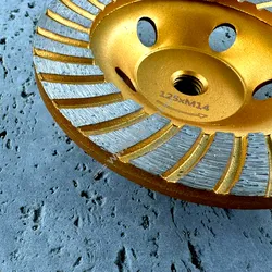 Tarcza garnkowa TURBO do betonu, cegły, tynków, posadzek 125mm M14 - 3