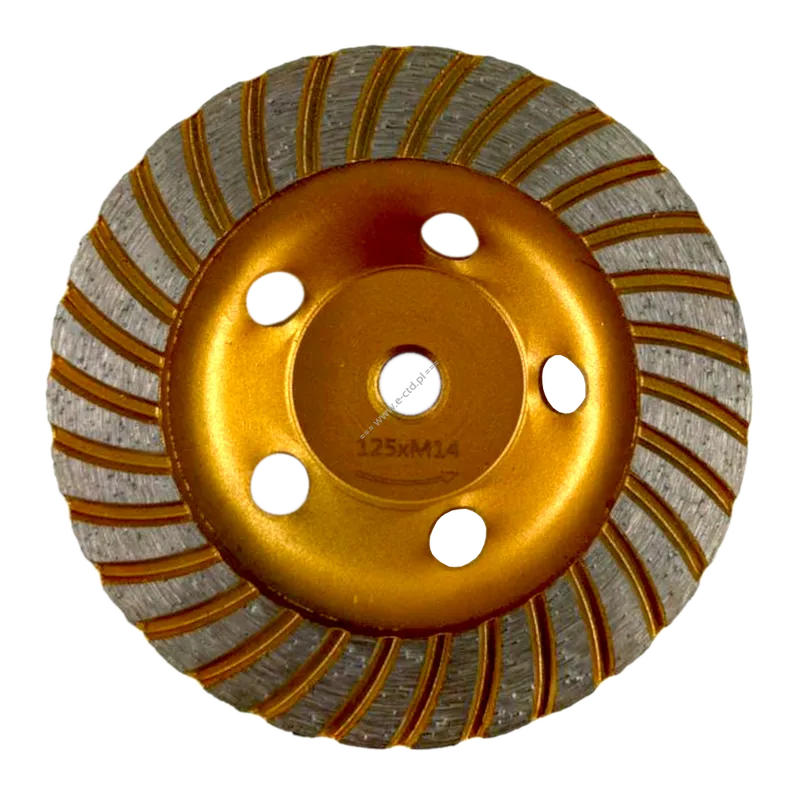 Tarcza garnkowa TURBO do betonu, cegły, tynków, posadzek 125mm M14