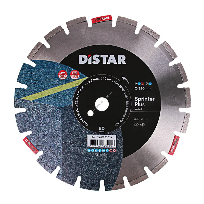 DI-STAR 1A1RSS SPRINTER PLUS diamentowy dysk tnący do asfaltu 350mm